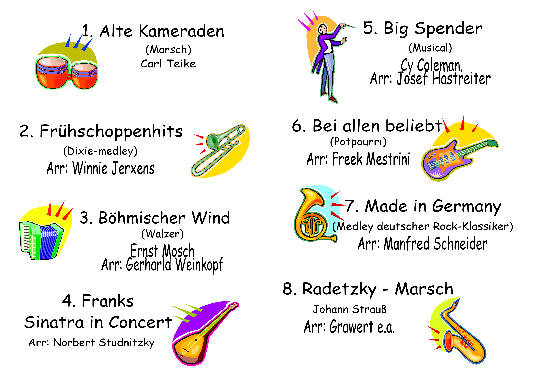 Musikprogramm Frühschoppenkonzert MV Eintracht Olsberg
