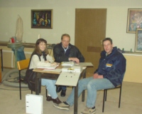 Bauleitungsbüro (v.l.): Ruth Mühlenhoff, Joachim Pletzinger, Dieter Flügge